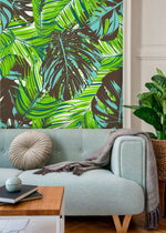 Tropical Leaf Abundance Wallpaper - B104 - WallTrend