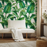 Tropical Leaf Delight Wallpaper - A205 - WallTrend