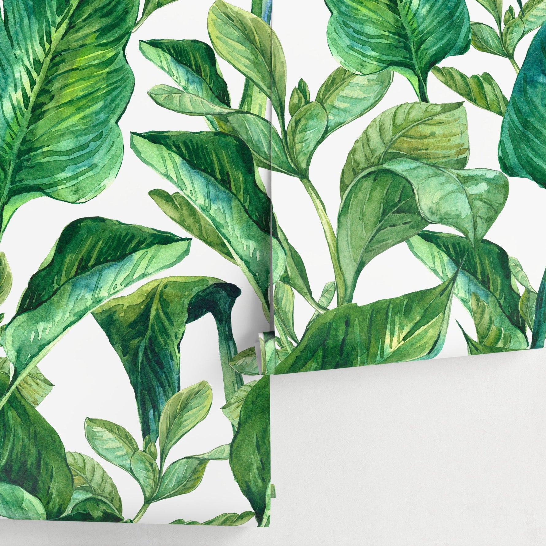Tropical Leaf Delight Wallpaper - A205 - WallTrend