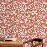 Tropical Leaf Delight Wallpaper - D650 - WallTrend