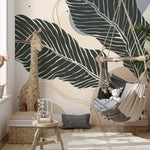 Tropical Leaf Elegance Wallpaper - B958 - WallTrend