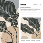 Tropical Leaf Elegance Wallpaper - B958 - WallTrend