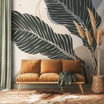 Tropical Leaf Elegance Wallpaper - B958 - WallTrend