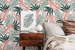 Tropical Leaf Harmony Wallpaper - C057 - WallTrend