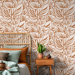 Tropical Leaf Harmony Wallpaper - D648 - WallTrend