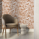 Tropical Leaf Harmony Wallpaper - D648 - WallTrend