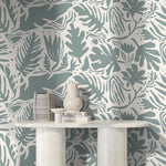 Tropical Leaf Harmony Wallpaper - D664 - WallTrend