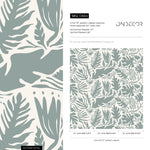 Tropical Leaf Harmony Wallpaper - D664 - WallTrend