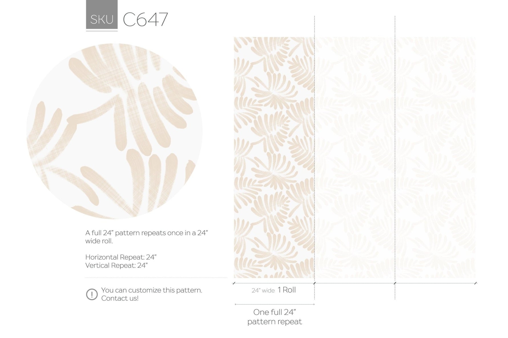 Tropical Leaf Impressions Wallpaper - C647 - WallTrend