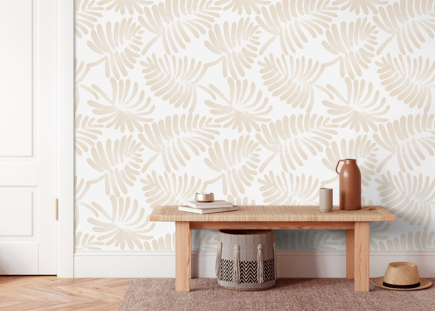 Tropical Leaf Impressions Wallpaper - C647 - WallTrend