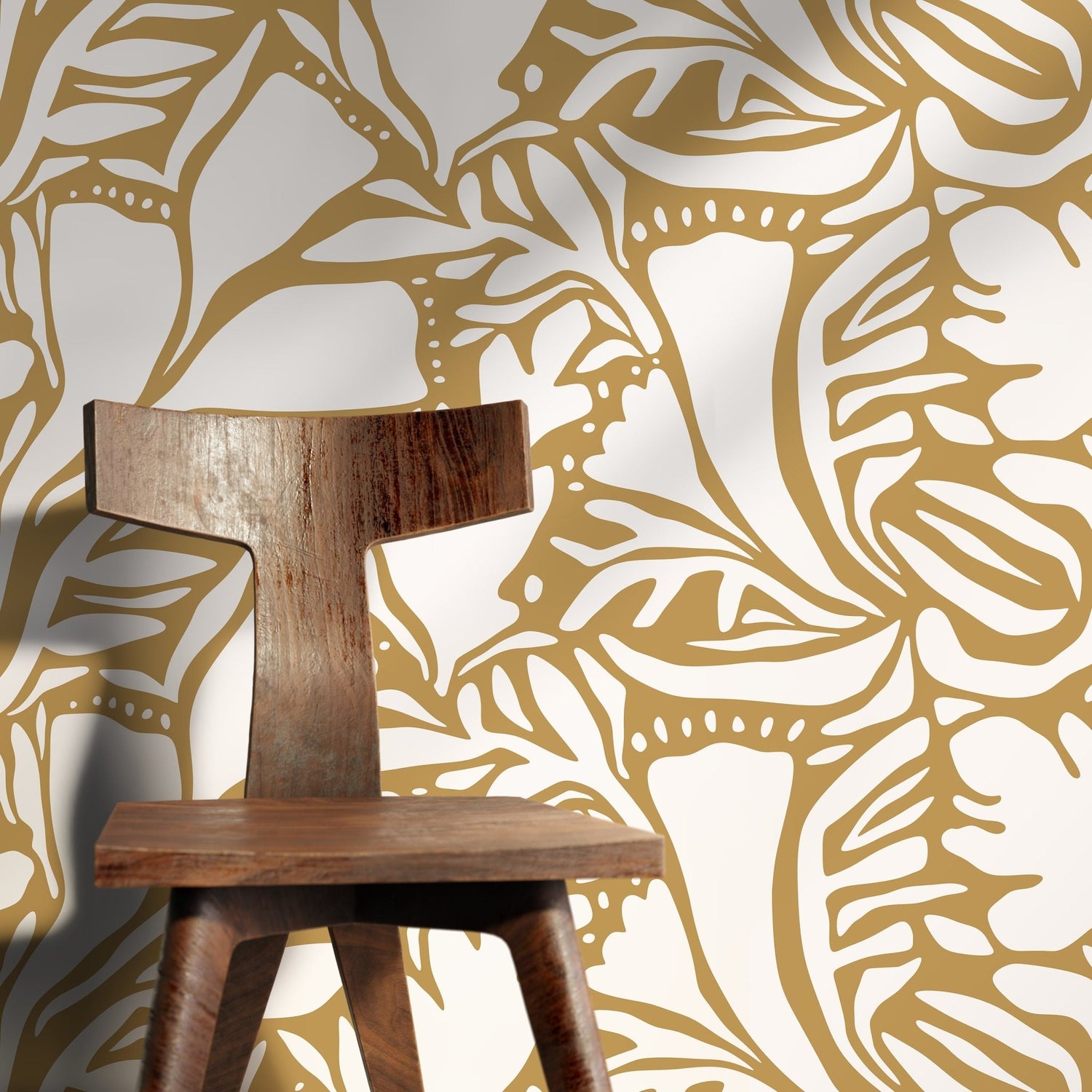 Tropical Leaf Impressions Wallpaper - D642 - WallTrend