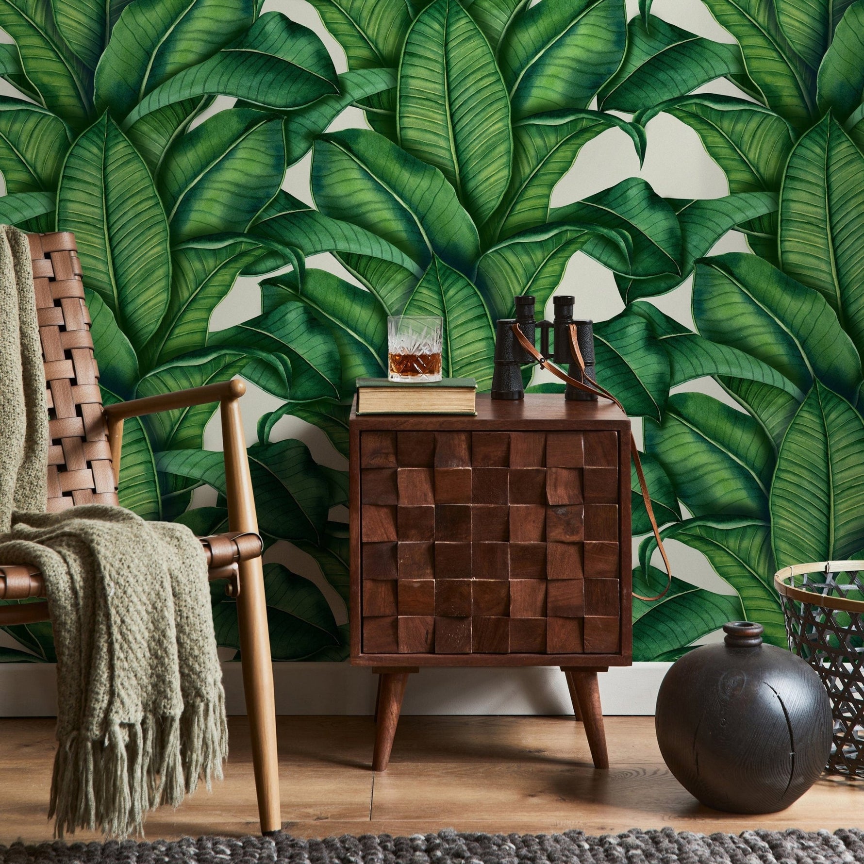 Tropical Leaf Paradise Wallpaper - A256 - WallTrend