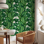 Tropical Leaf Paradise Wallpaper - A256 - WallTrend
