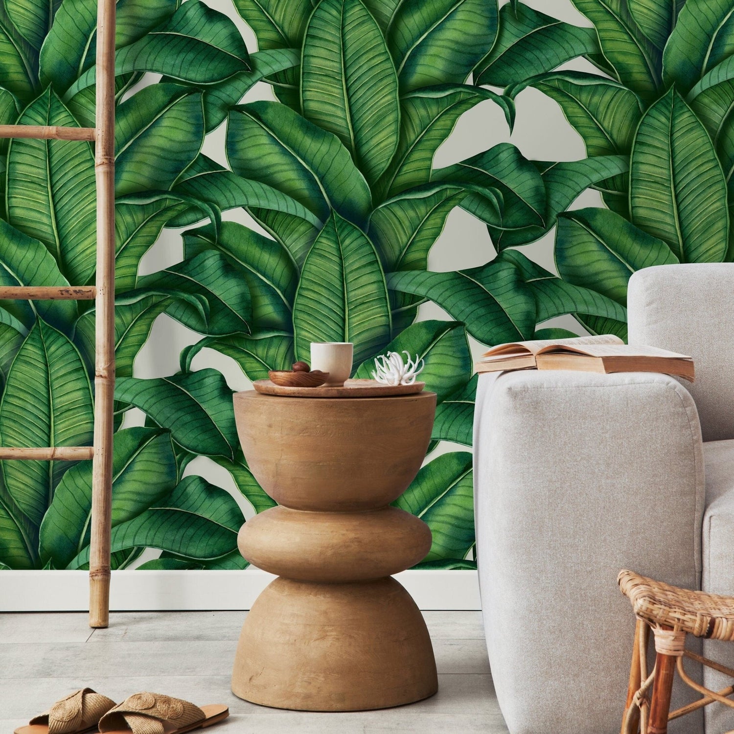 Tropical Leaf Paradise Wallpaper - A256 - WallTrend