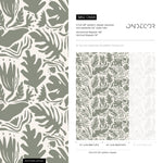 Tropical Leaf Silhouettes Wallpaper - SKU D668 - WallTrend