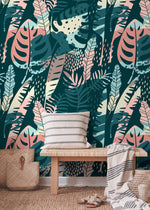 Tropical Leaves Jungle Wallpaper - A832 - WallTrend