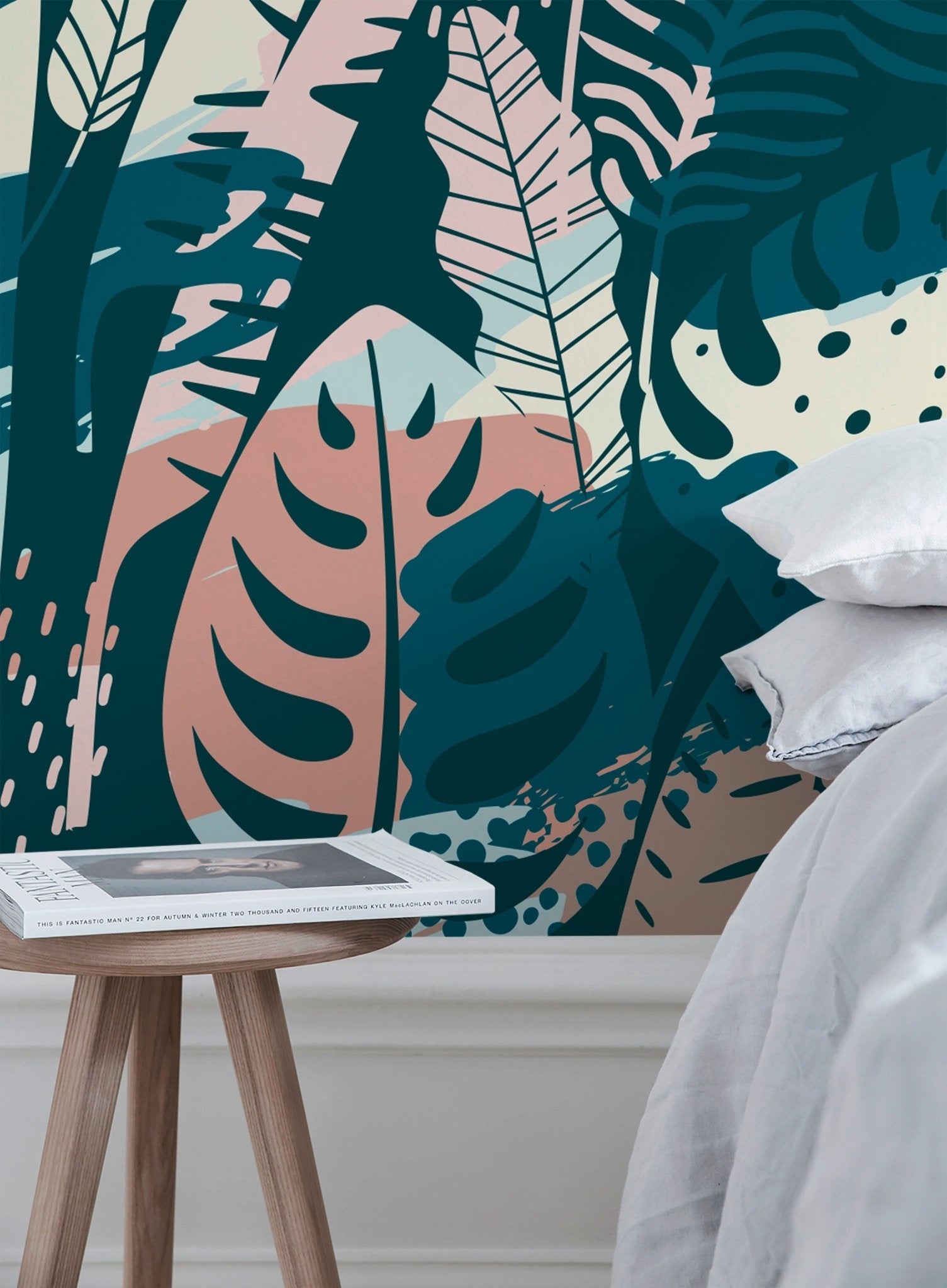 Tropical Leaves Jungle Wallpaper - A832 - WallTrend
