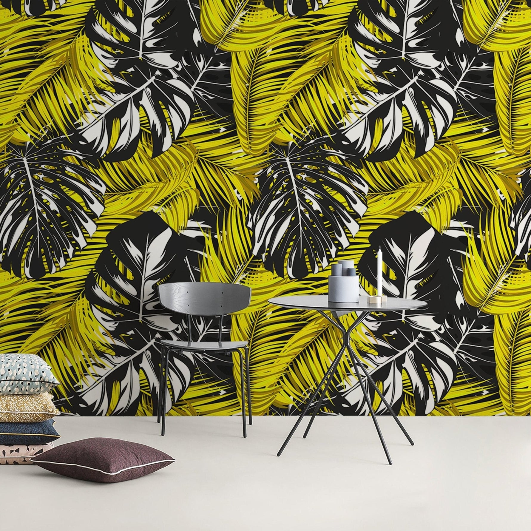 Tropical Leaves Wallpaper - B139 - WallTrend