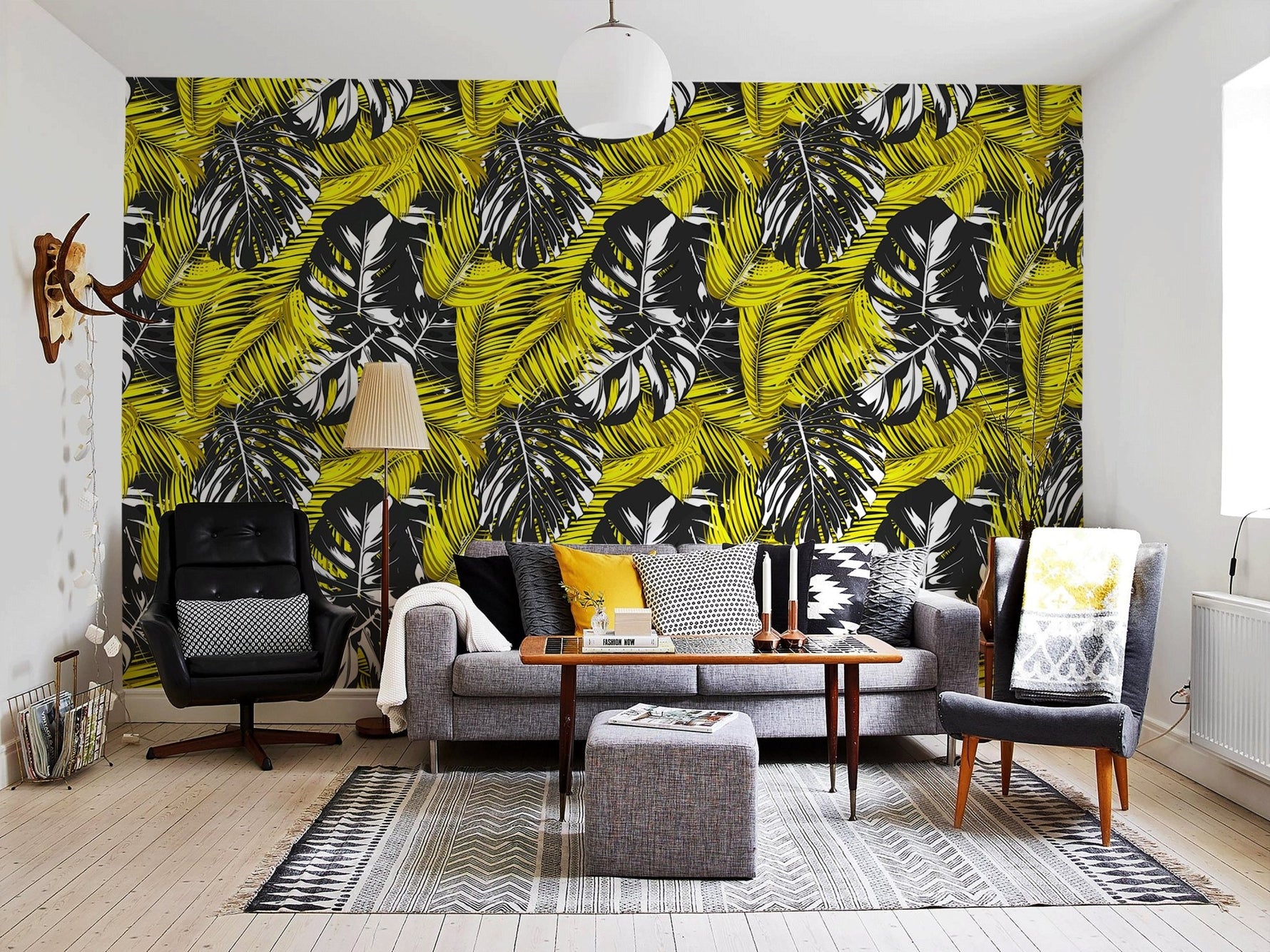 Tropical Leaves Wallpaper - B139 - WallTrend