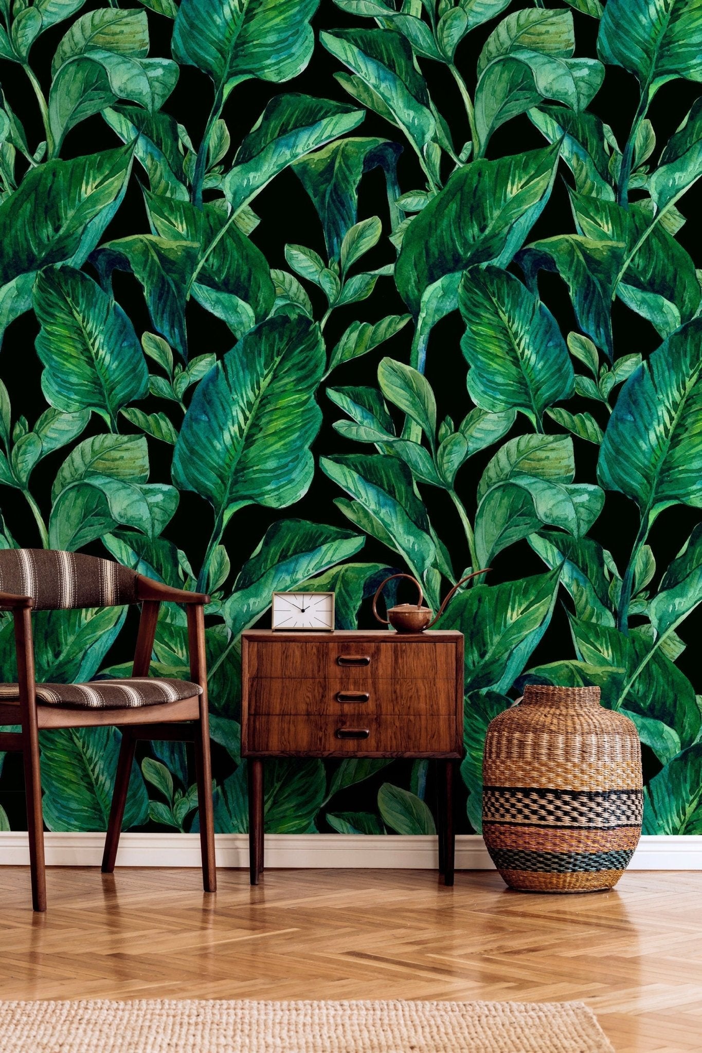 Tropical Leaves Wallpaper - B613 - WallTrend
