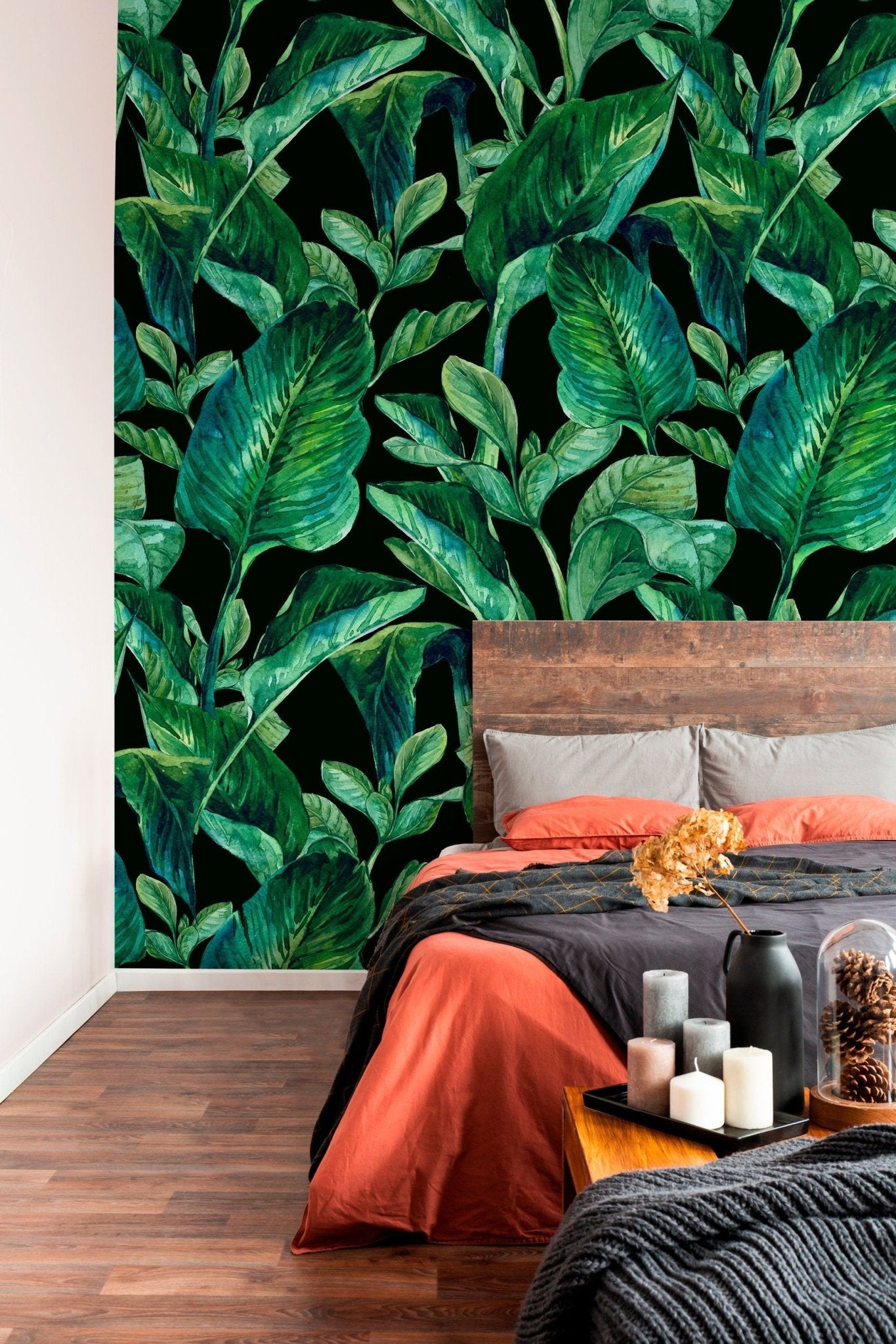 Tropical Leaves Wallpaper - B613 - WallTrend