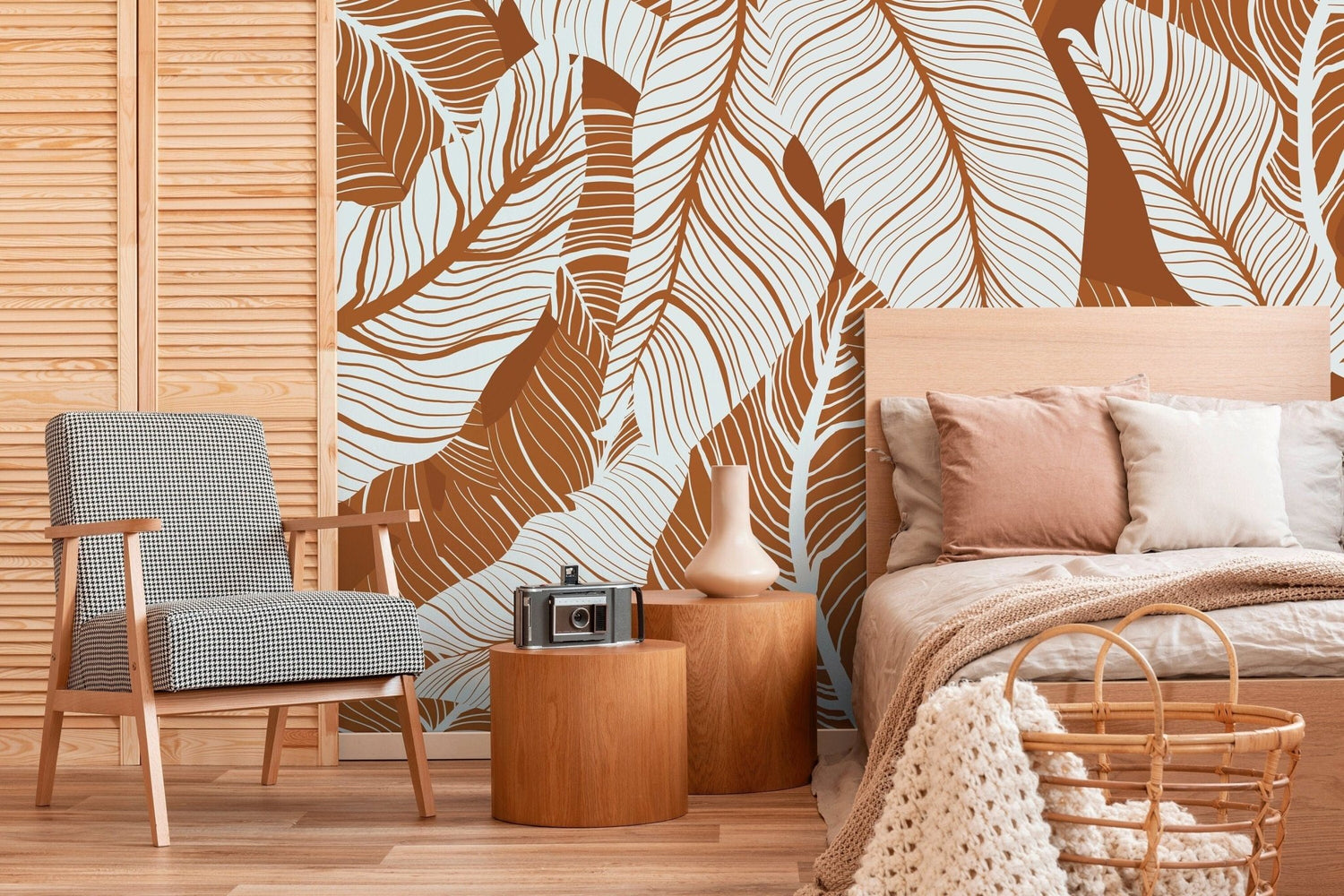 Tropical Leaves Wallpaper - B957 - WallTrend