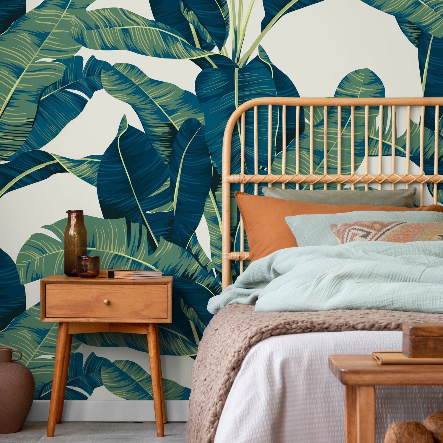 Tropical Leaves Wallpaper - C160 - WallTrend