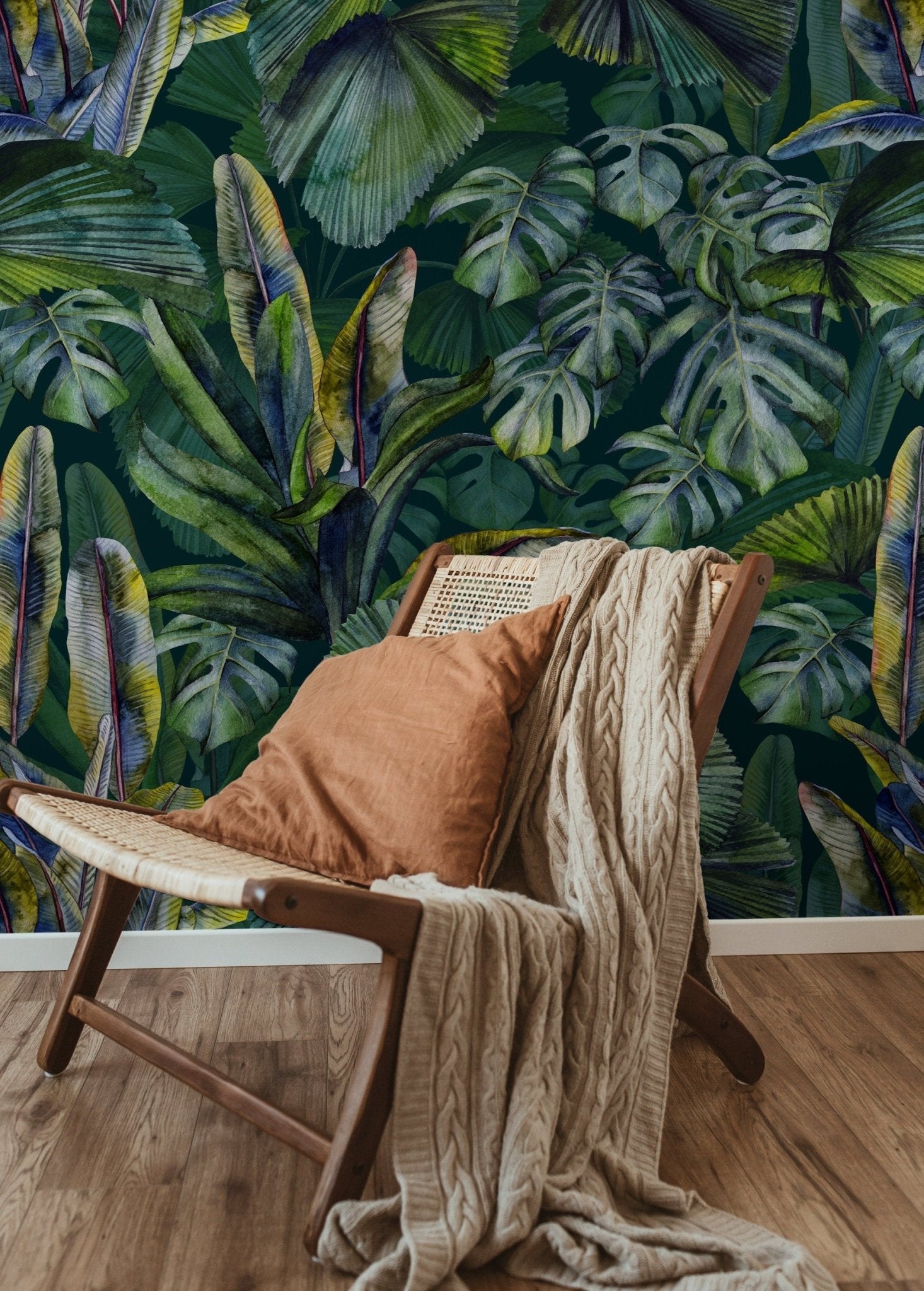 Tropical Leaves Wallpaper - C407 - WallTrend