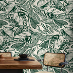 Tropical Leaves Wallpaper - C706 - WallTrend