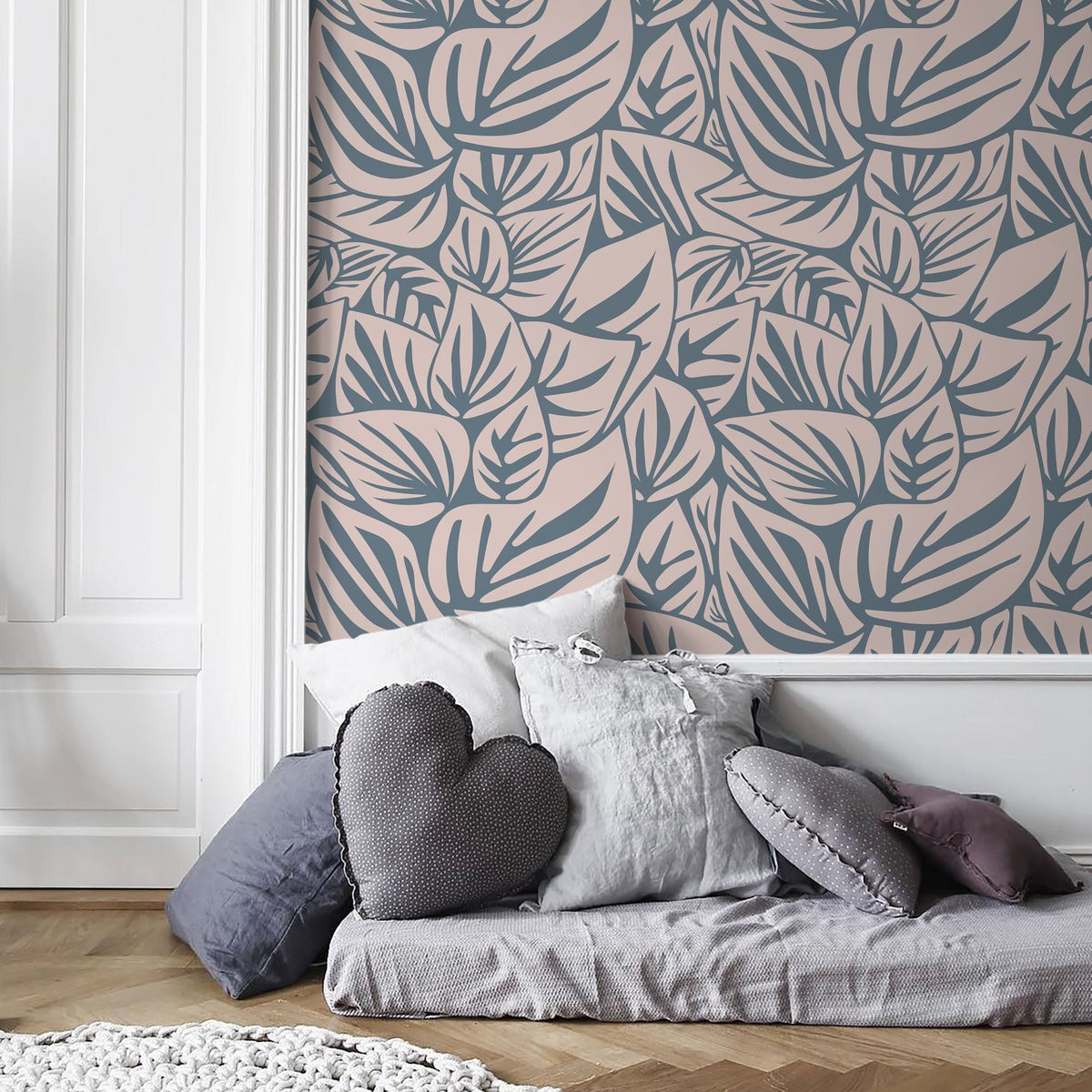 Tropical Leaves Wallpaper - D652 - WallTrend