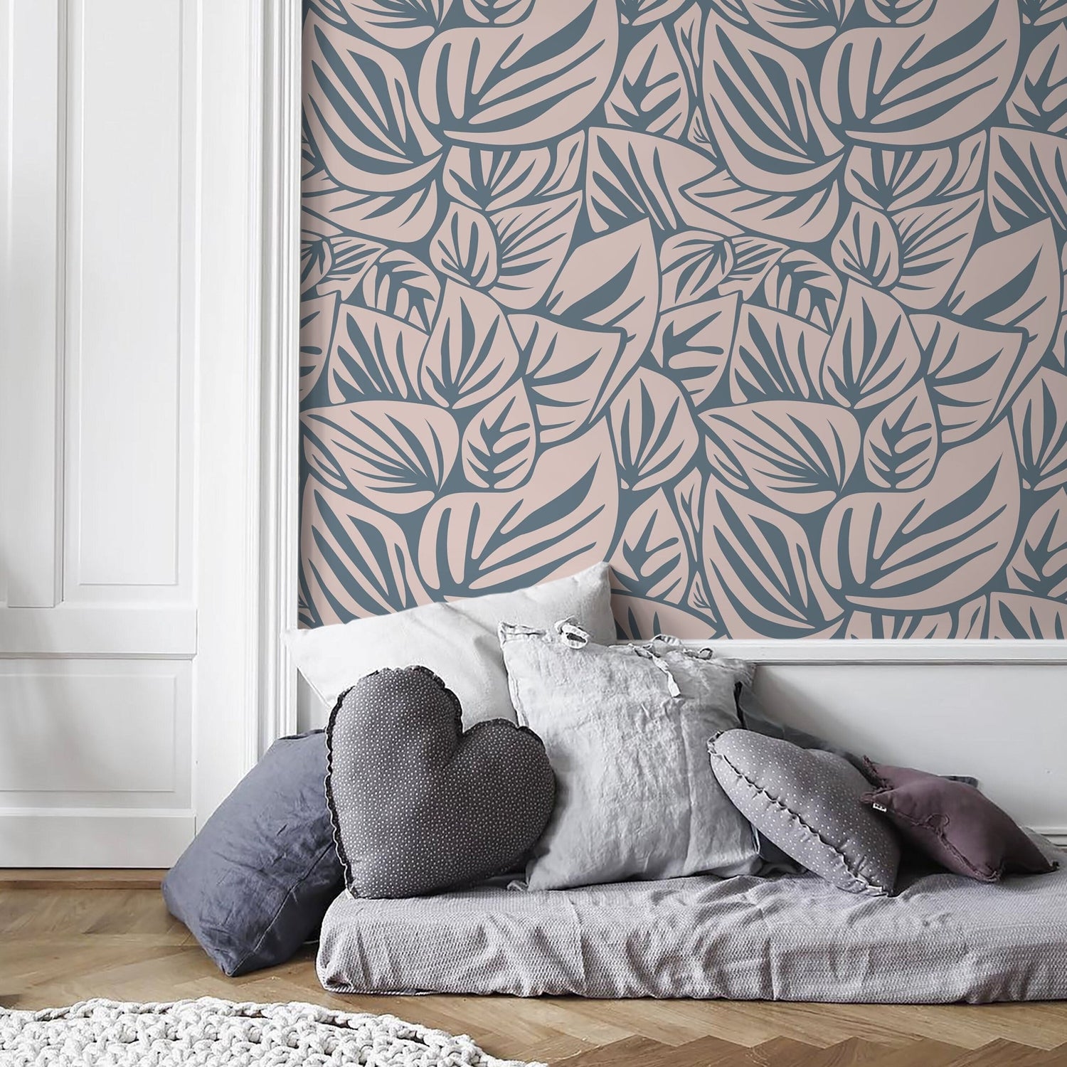 Tropical Leaves Wallpaper - D652 - WallTrend