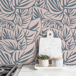 Tropical Leaves Wallpaper - D652 - WallTrend