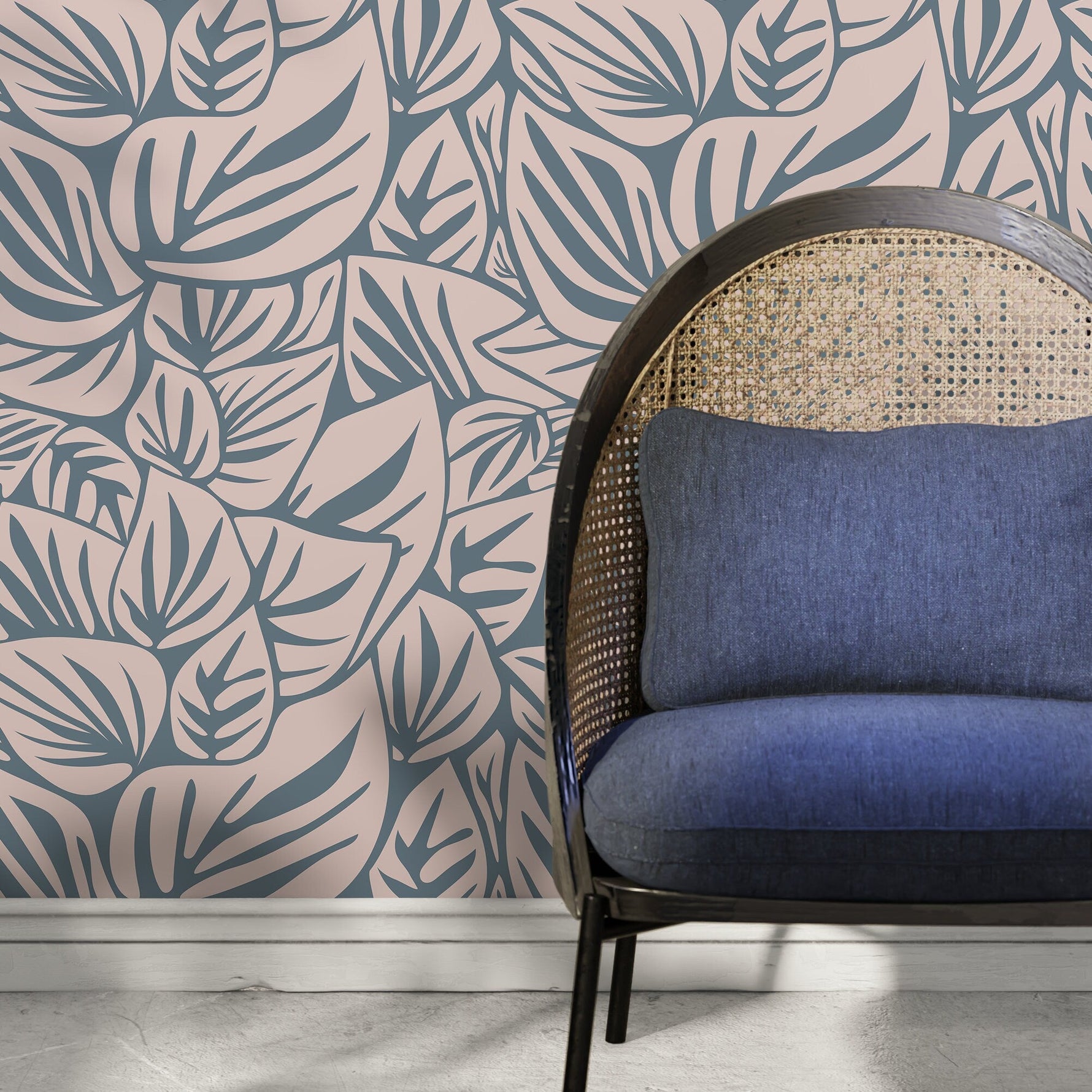 Tropical Leaves Wallpaper - D652 - WallTrend