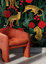 Tropical Leopard Wallpaper - D154 - WallTrend