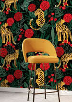 Tropical Leopard Wallpaper - D154 - WallTrend