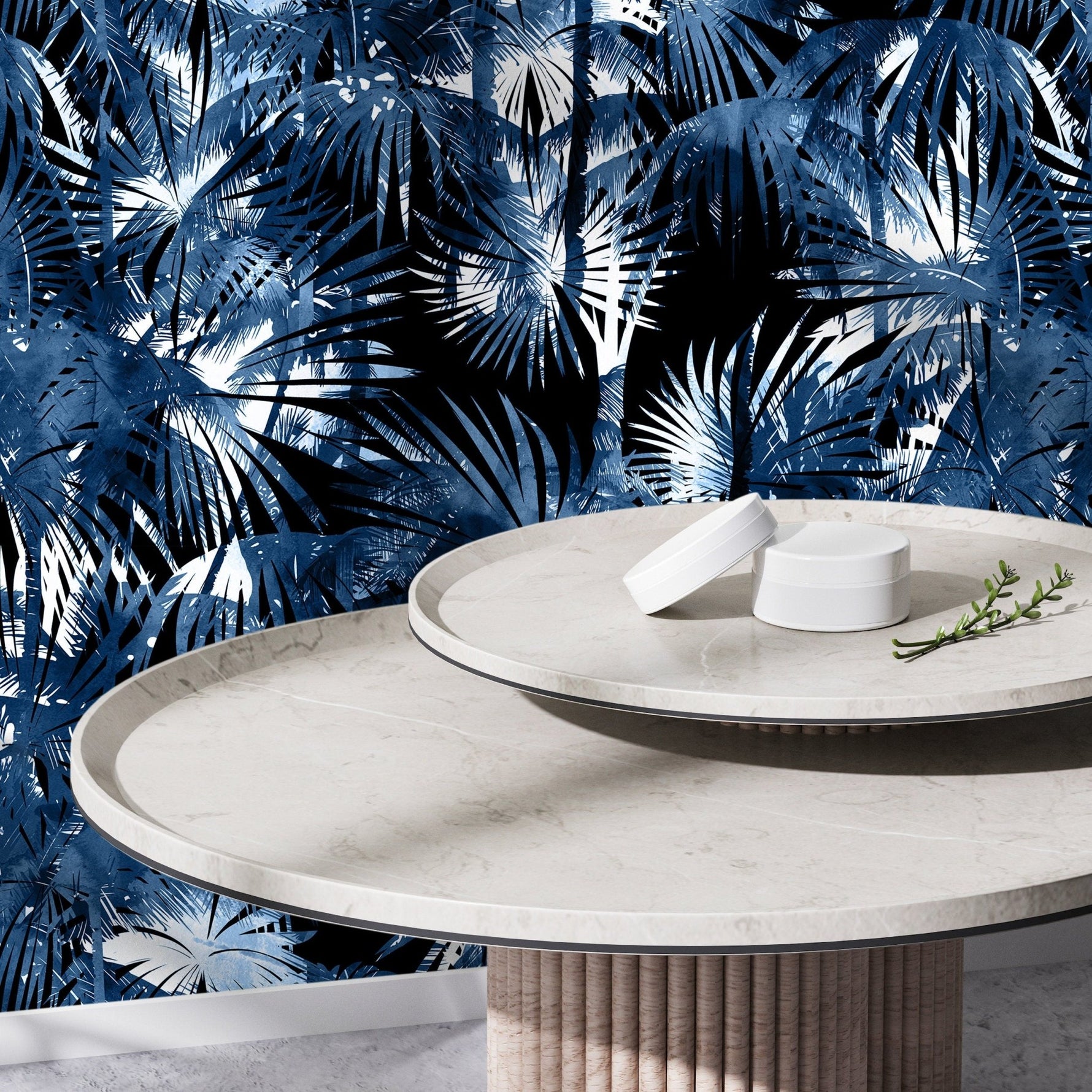 Tropical Midnight Jungle Wallpaper - B136 - WallTrend