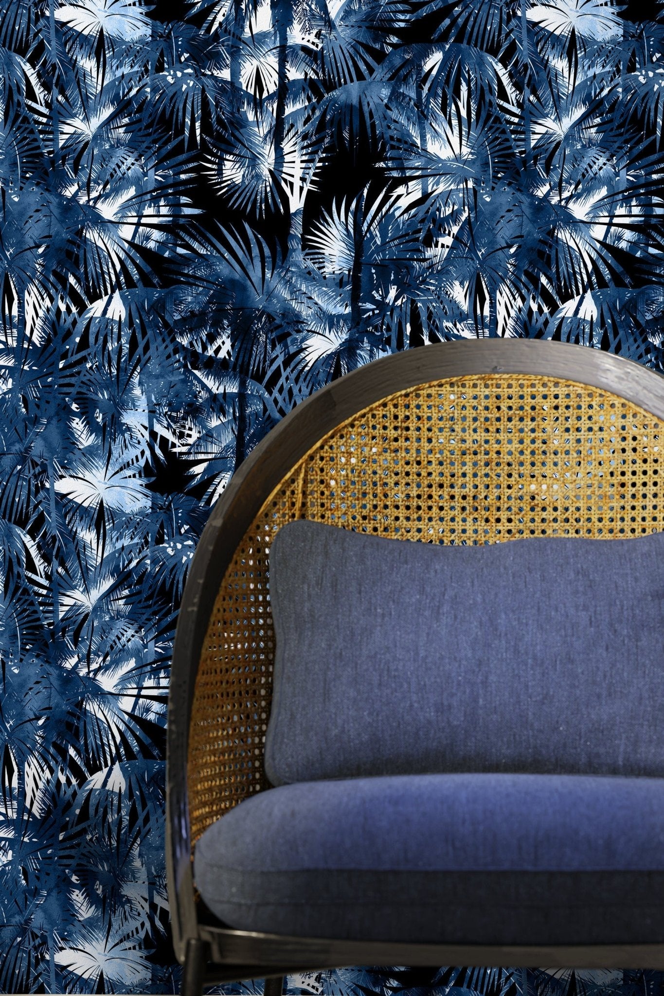 Tropical Midnight Jungle Wallpaper - B136 - WallTrend