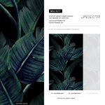 Tropical Midnight Leaves Wallpaper - B217 - WallTrend
