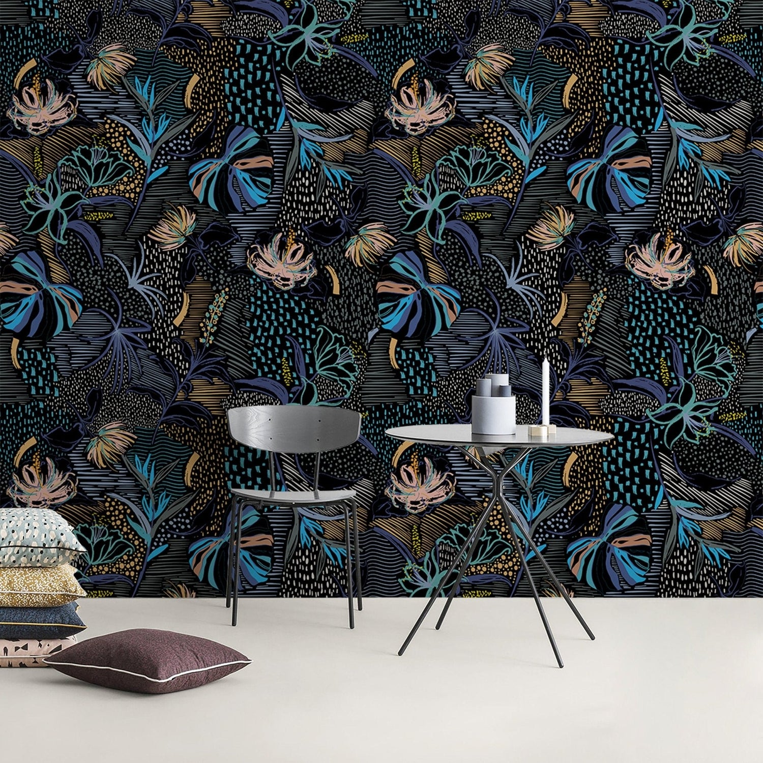 Tropical Midnight Wallpaper - B096 - WallTrend