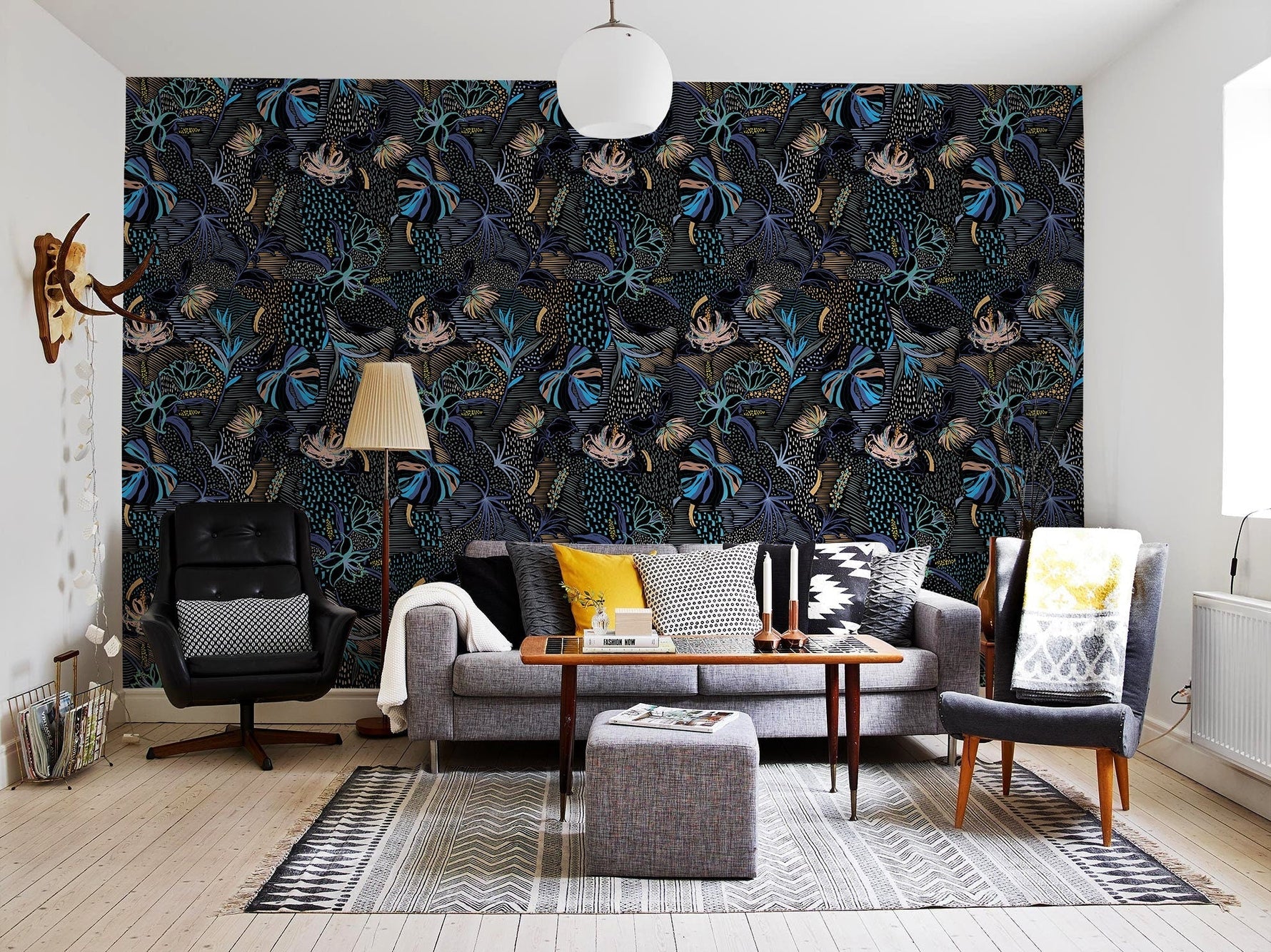 Tropical Midnight Wallpaper - B096 - WallTrend