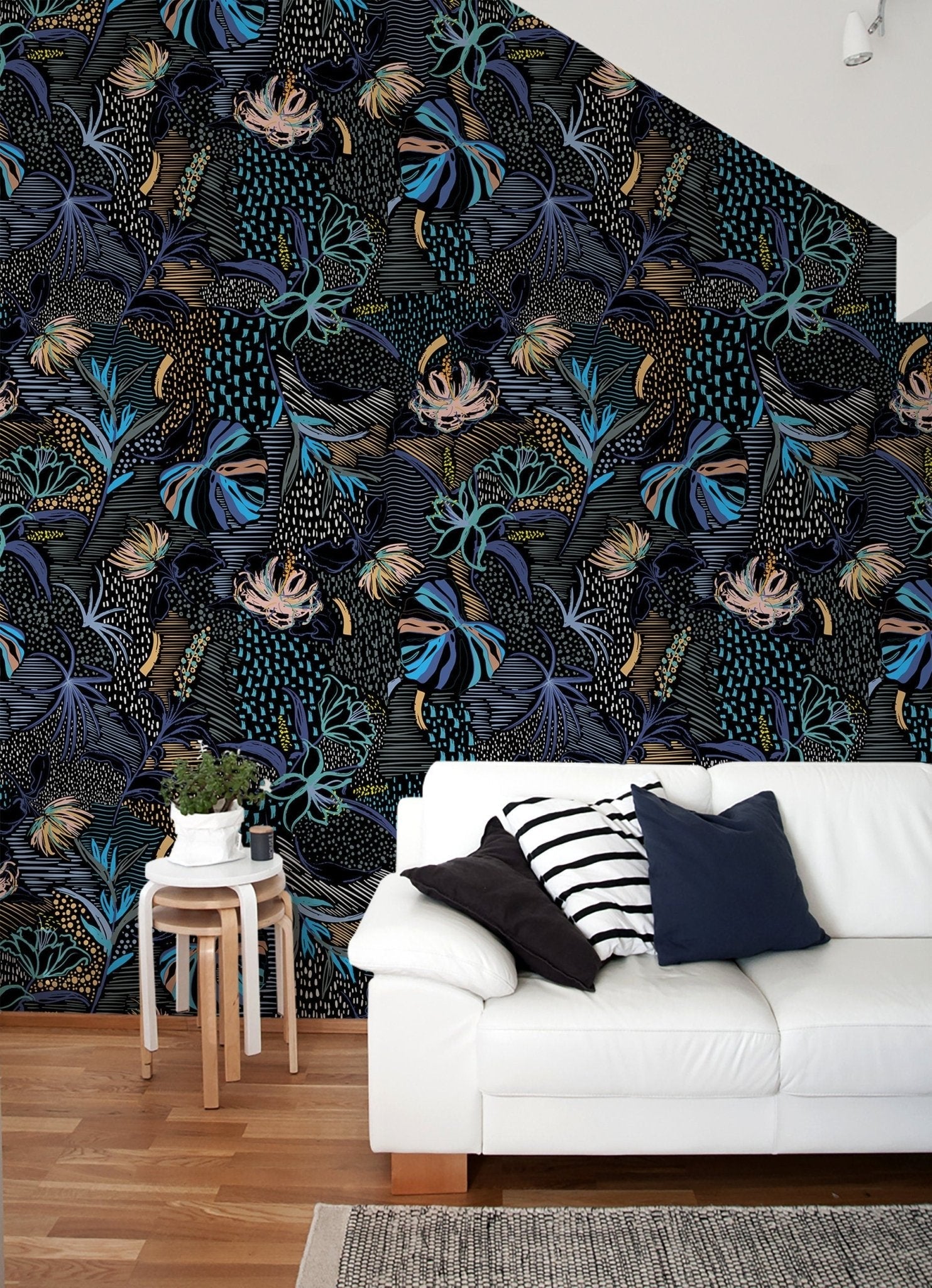 Tropical Midnight Wallpaper - B096 - WallTrend
