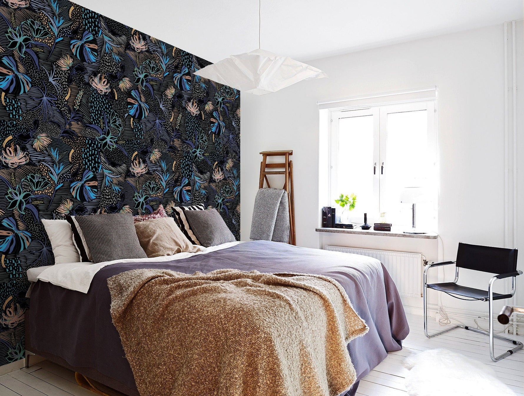 Tropical Midnight Wallpaper - B096 - WallTrend