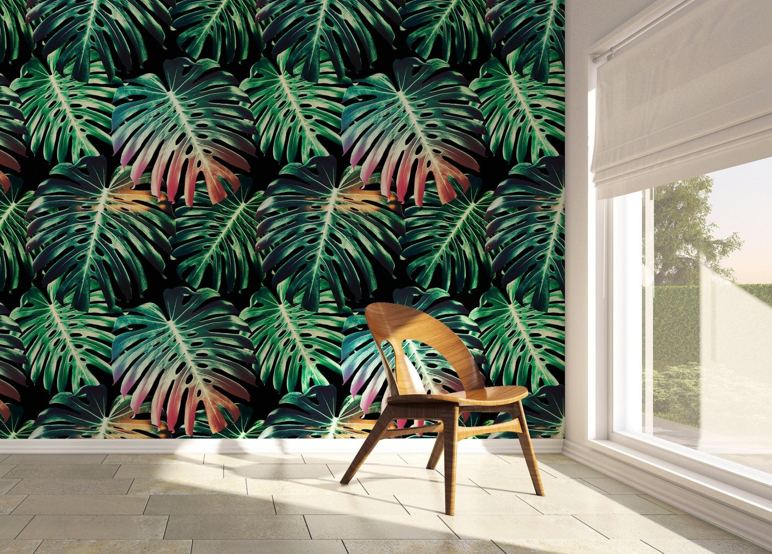 Tropical Monstera Delight Wallpaper - B116 - WallTrend