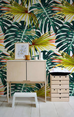 Tropical Monstera Delight Wallpaper - B117 - WallTrend