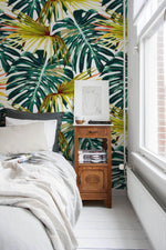 Tropical Monstera Delight Wallpaper - B117 - WallTrend