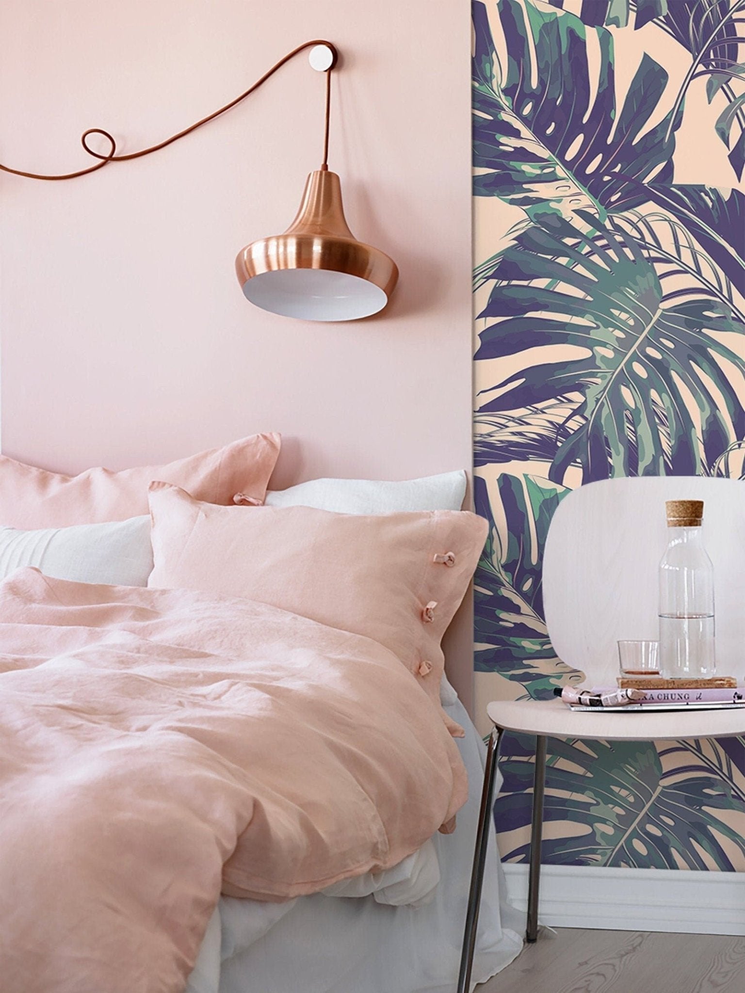 Tropical Monstera Delight Wallpaper - B127 - WallTrend