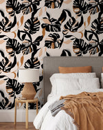 Tropical Monstera Delight Wallpaper - C397 - WallTrend
