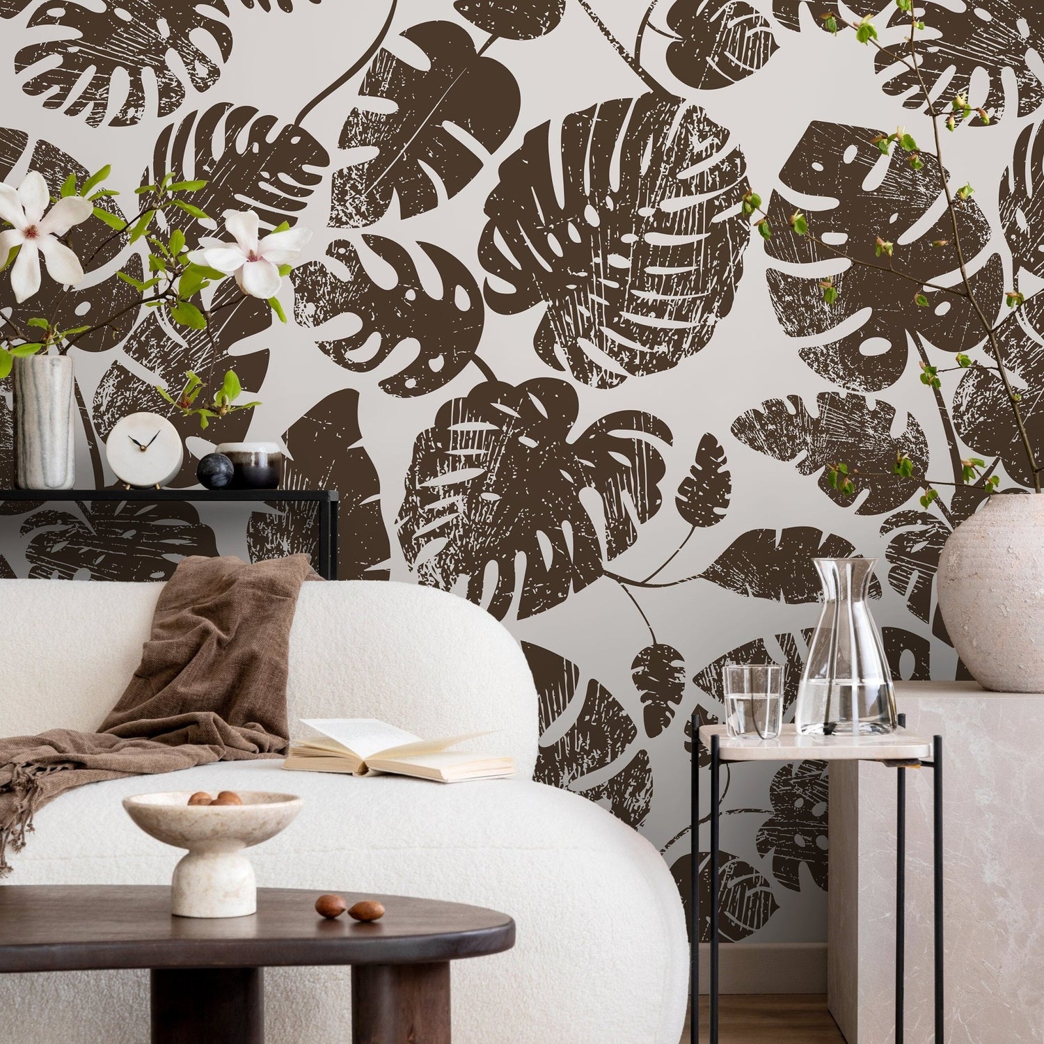 Tropical Monstera Delight Wallpaper - C462 - WallTrend