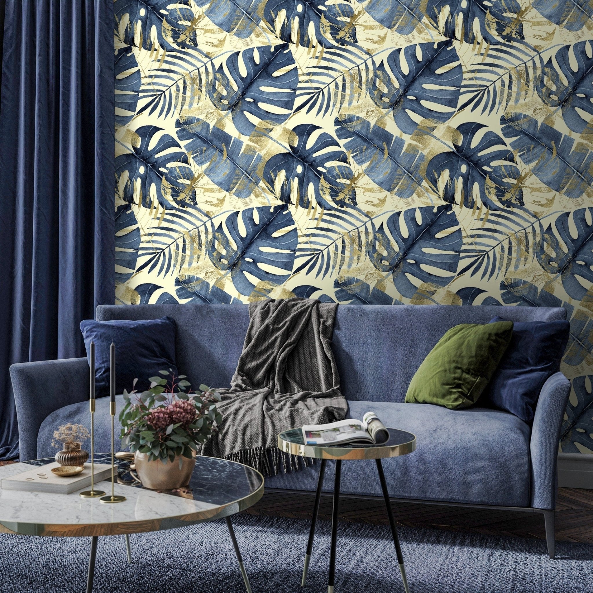 Tropical Monstera Elegance Wallpaper - C441 - WallTrend