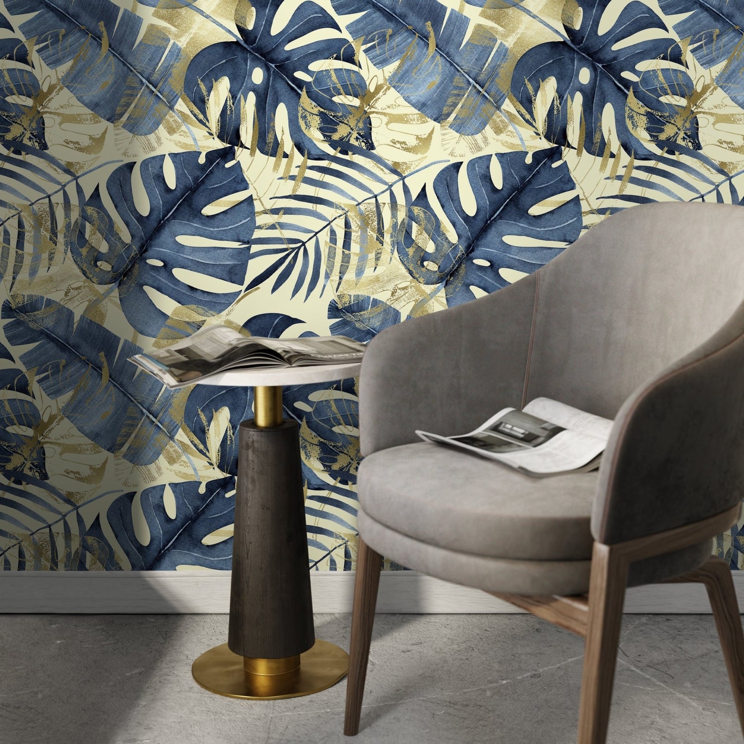 Tropical Monstera Elegance Wallpaper - C441 - WallTrend